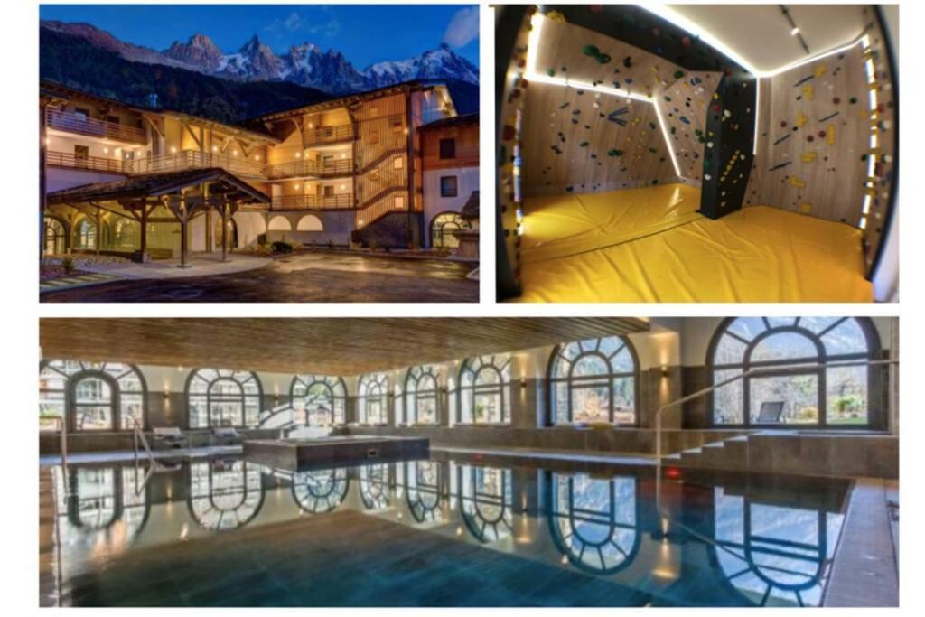 Chic Appart 6 Pers Dans Residence Luxueuse "La Cordee" Wellness Gym Piscine Ouvert Et Teletravail シャモニー エクステリア 写真