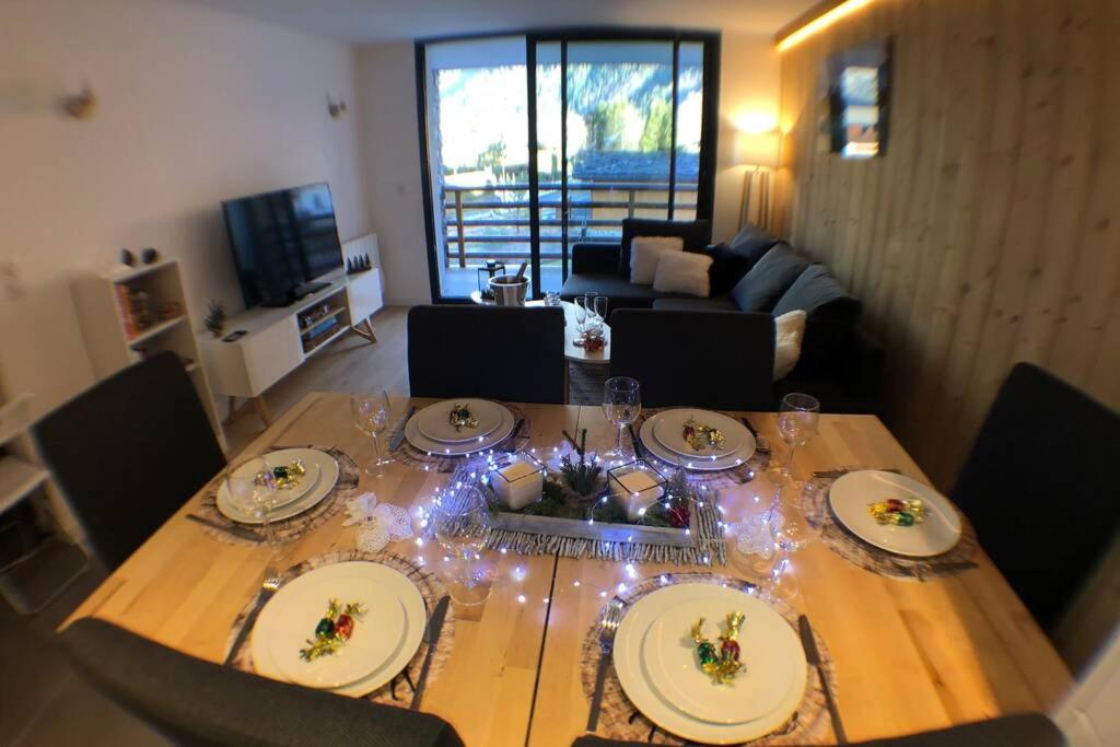 Chic Appart 6 Pers Dans Residence Luxueuse "La Cordee" Wellness Gym Piscine Ouvert Et Teletravail シャモニー エクステリア 写真