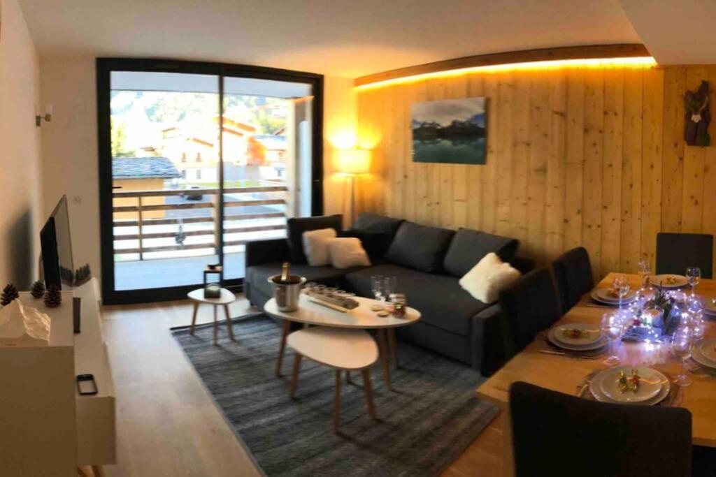Chic Appart 6 Pers Dans Residence Luxueuse "La Cordee" Wellness Gym Piscine Ouvert Et Teletravail シャモニー エクステリア 写真